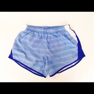 Nike Blue White Kids Running Shorts